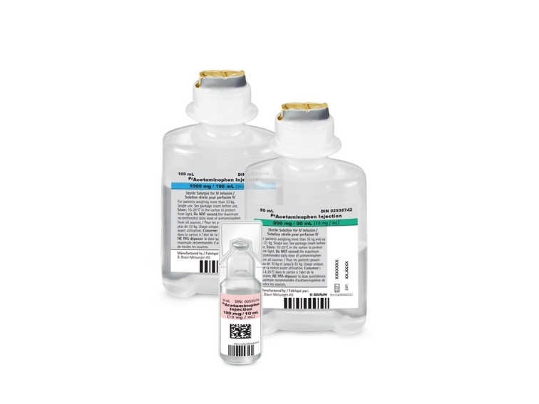 B. Braun IV Acetaminophen in Ecoflac and Mini-Plasco